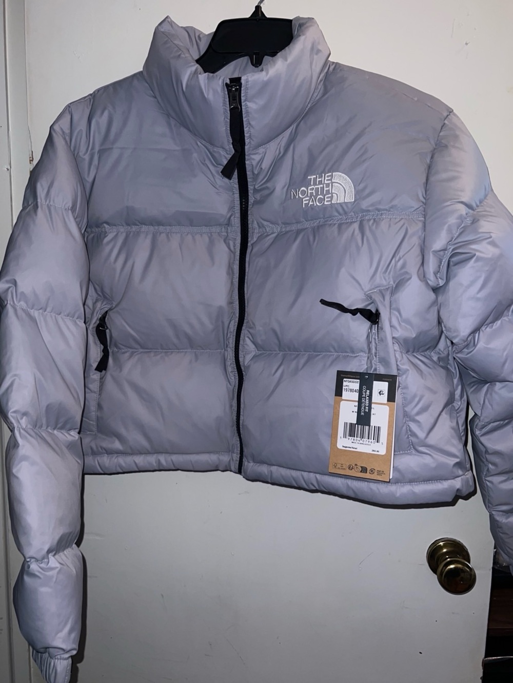 The North Face Women's Nuptse Cropped Puffer Jacket